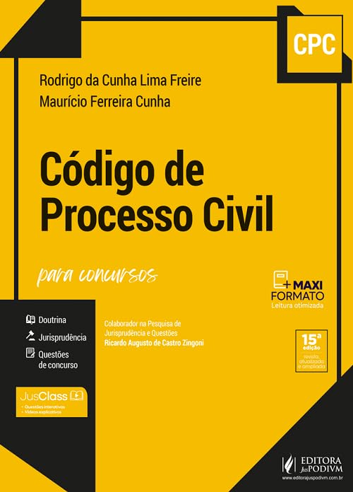 Codigo De Processo Civil Para Concursos Cpc (2026) Juspodivm